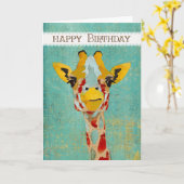 De gouden het Gluren Kaart van de Verjaardag van (Gele Bloem)