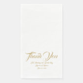 De gouden het manuscriptdouane van het huwelijk da servet (Voorkant)