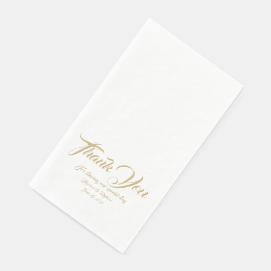 De gouden het manuscriptdouane van het huwelijk da servet (Hoek)