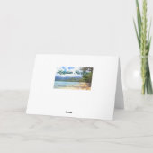 De gouden Hibiscus dankt u Bedankkaart (Achterkant)