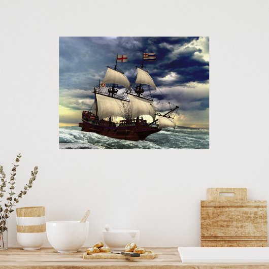 De Gouden Hind Poster (Keuken)