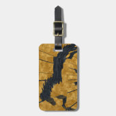 De Gouden IJslandse Bagagelabel (Voorkant verticaal)