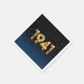 De gouden jaarballonnen van 1941 met sterren servet (Hoek)