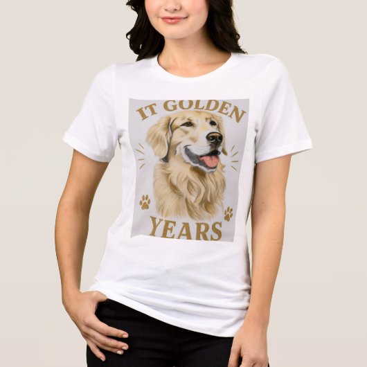 de gouden jaren Tri-Blend shirt (Voorkant)