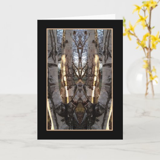 De gouden Kaart van de Boom van de Berk van het (Gele Bloem)