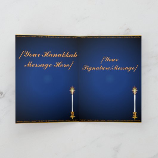 De gouden Kaart van de Chanoeka (Binnen)