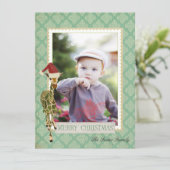 De gouden Kaart van de Foto van Kerstmis van de (Staand voorkant)