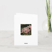 De gouden Kaart van de Nota van de Bloemen van het (Achterkant)