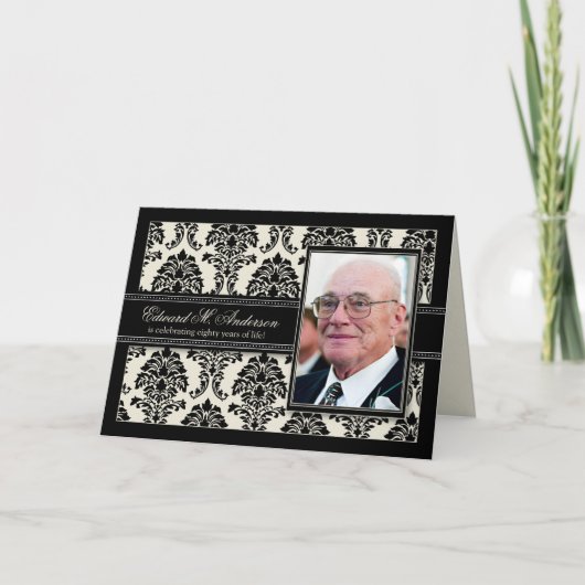 De gouden KAART van de Verjaardag van het Damast (Voorkant)