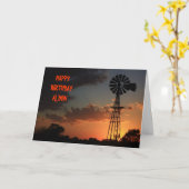De GOUDEN Kaart van de VERJAARDAG van het SILHOUET (Gele Bloem)