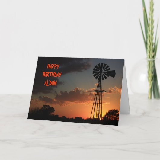 De GOUDEN Kaart van de VERJAARDAG van het SILHOUET (Voorkant)