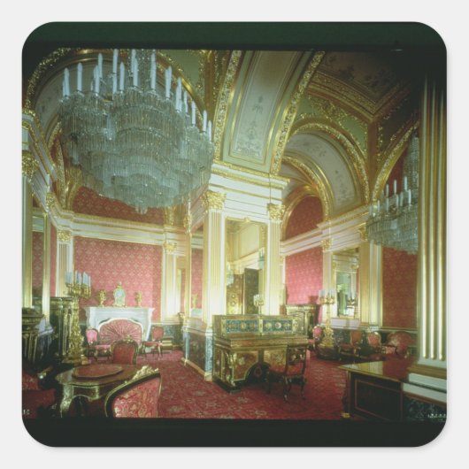 De Gouden Kamer van de Tsaritsa Vierkante Sticker (Voorkant)