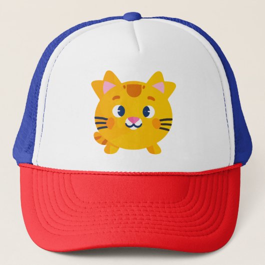 De gouden kat trucker pet (Voorkant)