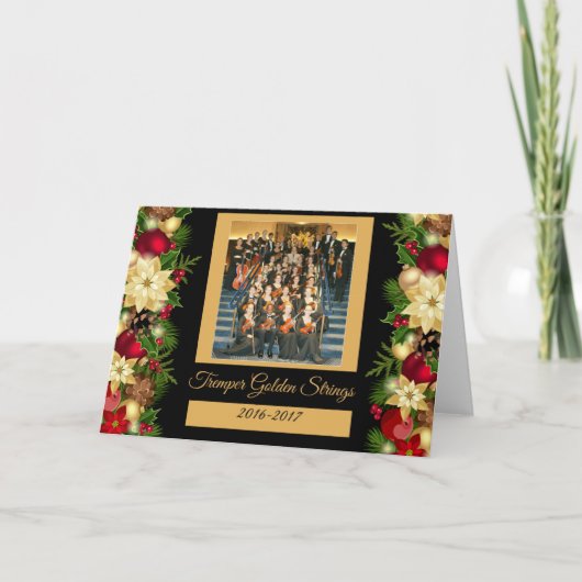 De Gouden Koorden van Tremper Vakantie Kenosha Feestdagen Kaart (Voorkant)