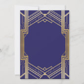 De gouden kunst Deco van de marine van 1920 Kaart (Achterkant)