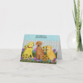 De gouden Labradors worden goed Kaart (Achterkant)