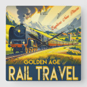 De gouden leeftijd vierkante klok (Voorkant)