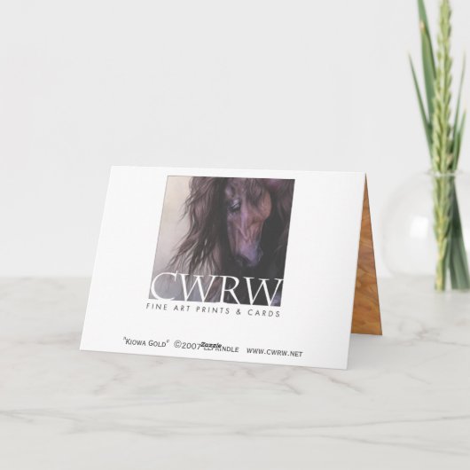 De Gouden LuxeOntwerper A7 Notecard van Kiowa Kaart (Achterkant)