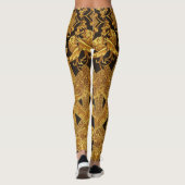 de Gouden Medusa Gorgon met Arabesken Leggings (Achterkant)