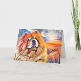 DE GOUDEN MEISJE Chow Art kaarten