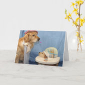 De gouden momenten van de baby kaart (Gele Bloem)