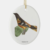 De gouden of Baltimore Oriole (Icterus galbula) Keramisch Ornament (Rechts)