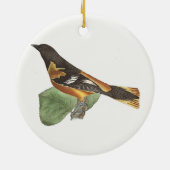 De gouden of Baltimore Oriole (Icterus galbula) Keramisch Ornament (Achterkant)