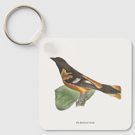De gouden of Baltimore Oriole (Icterus galbula) Sleutelhanger (Voorkant)