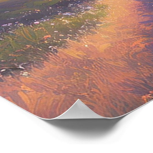 De Gouden Omhelzing van de rivier Poster (Hoek)