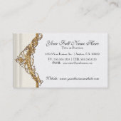 De gouden Ondernemingen van het Huwelijk van het Visitekaartje (Achterkant)