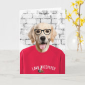 de gouden ophaling van de vader op T-shirt Kaart (Gele Bloem)