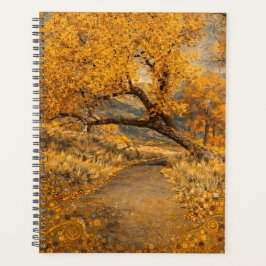 De gouden pad geïnspireerd door Klimt Planner