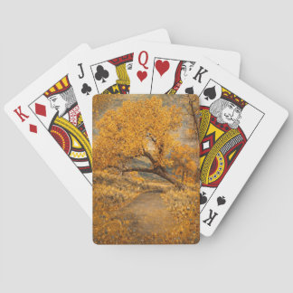 De gouden pad geïnspireerd door Klimt Pokerkaarten