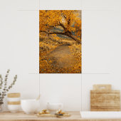 De gouden pad geïnspireerd door Klimt Poster (Keuken)