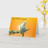 De gouden Parkiet wordt goed spoedig Kaart (Gele Bloem)