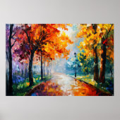 De gouden passage van de herfst poster (Voorkant)