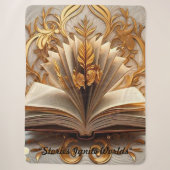 "De Gouden Pen" Sherpa Deken (Voorkant)