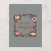 De gouden pompoen briefkaart (Voorkant)