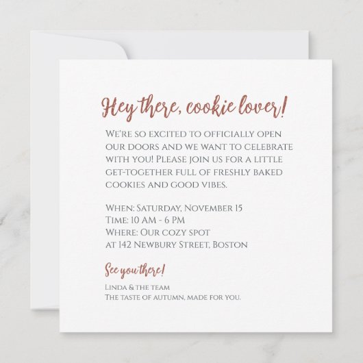 De gouden pompoen kaart (Achterkant)