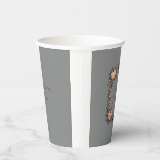 De gouden pompoen papieren bekers (Rechts)