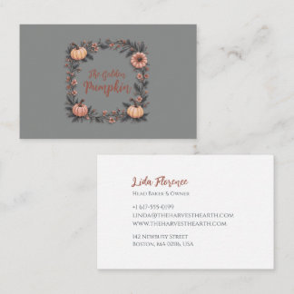 De gouden pompoen visitekaartje