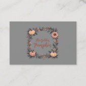 De gouden pompoen visitekaartje (Voorkant)