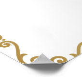 De gouden regel afdrukken, waardepapier (Matte) Poster (Hoek)