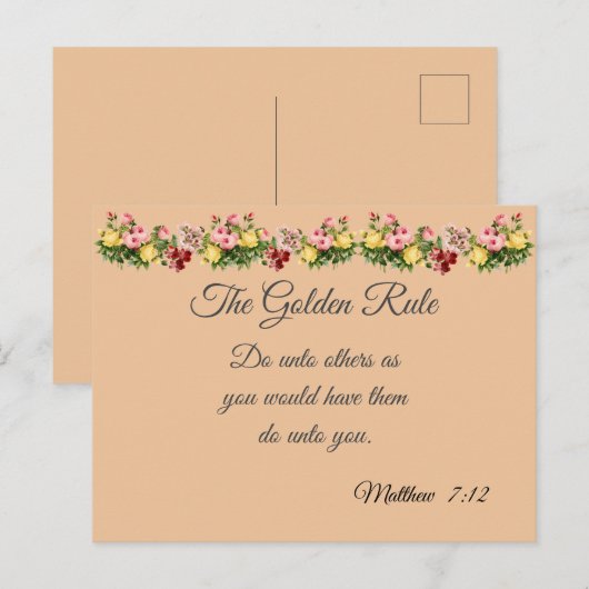 De Gouden Regel Briefkaart (Voorkant / Achterkant)