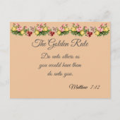 De Gouden Regel Briefkaart (Voorkant)