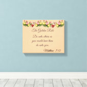 De Gouden Regel Canvas Afdruk (Insitu (Houten vloer))