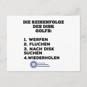 De gouden regel van de Golf van Schijf Briefkaart