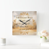 De gouden regel wandklok (Huis)