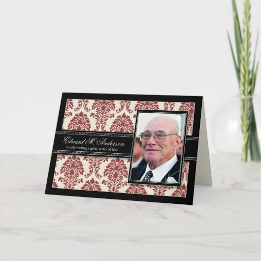 De gouden (rode) Uitnodiging van de KAART van de (Voorkant)