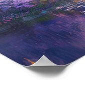 De gouden schemering van Forest Lake Poster (Hoek)